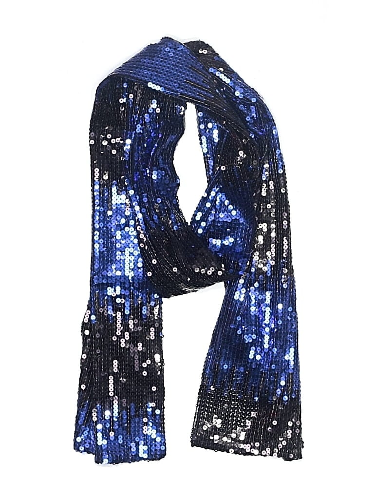 Pre-owned Joan Rivers Scarf In Blue
