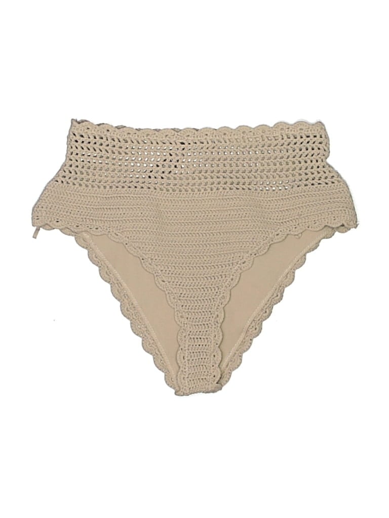 Pre-owned Beach Riot Swimsuit Bottoms In Tan