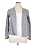 Ecru 100% Polyester Gray Cardigan Size XL - photo 1