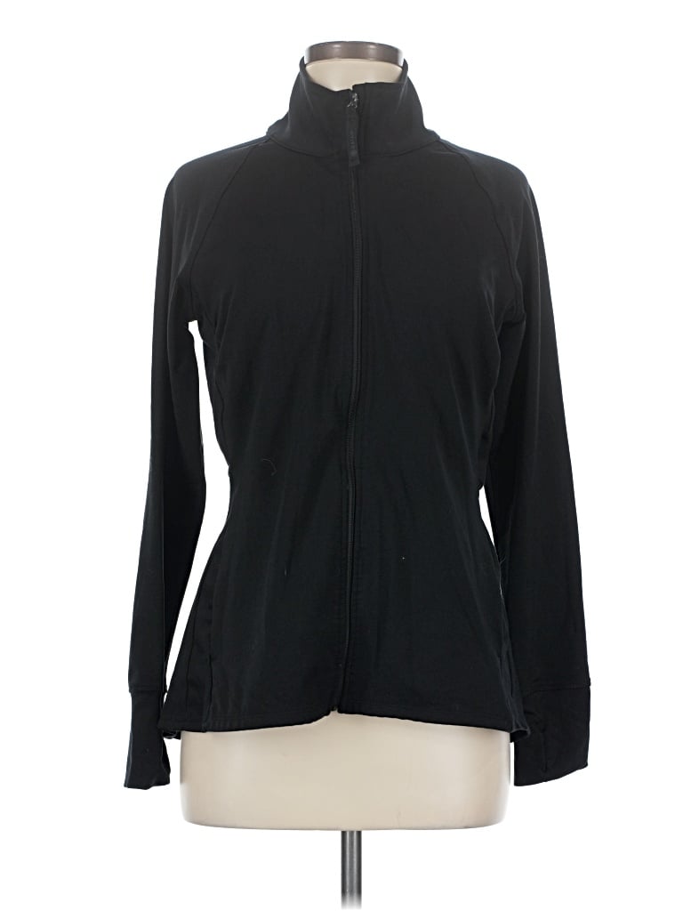 Pre-owned Gaiam Track Jacket In Black