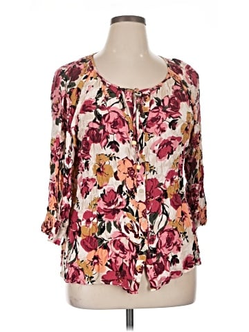 NY Collection 3/4 Sleeve Blouse (view 1)