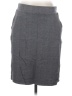 Lands' End Solid Chevron-herringbone Gray Formal Skirt Size S - photo 1