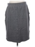 Lands' End Solid Chevron-herringbone Gray Formal Skirt Size S - photo 2
