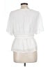 Alya 100% Polyester White Short Sleeve Blouse Size L - photo 2