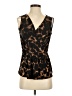 Tahari Brown Sleeveless Blouse Size S - photo 1