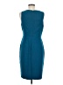 J.Crew 100% Polyester Solid Teal Cocktail Dress Size 8 - photo 2