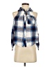 Shyanne Plaid White Blue Sleeveless Button-Down Shirt Size XS - photo 1