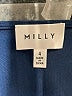 Milly Solid Blue Cocktail Dress Size 4 - photo 7