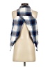 Shyanne Plaid White Blue Sleeveless Button-Down Shirt Size XS - photo 2