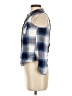 Shyanne Plaid White Blue Sleeveless Button-Down Shirt Size XS - photo 5
