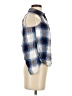 Shyanne Plaid White Blue Sleeveless Button-Down Shirt Size XS - photo 4