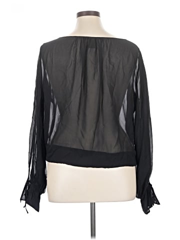H&M Long Sleeve Silk Top (view 2)