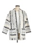 Susan Graver Stripes Ivory Coat Size 6 - photo 1