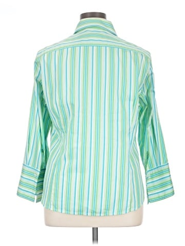 Jones New York Signature 3/4 Sleeve Button-Down Shirt (view 2)