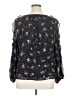 1.State 100% Polyester Black Long Sleeve Blouse Size XL - photo 2