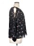 1.State 100% Polyester Black Long Sleeve Blouse Size XL - photo 4