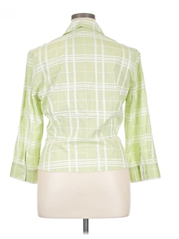 Jones New York Signature 3/4 Sleeve Button-Down Shirt (view 2)