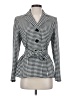 Jones Studio 100% Polyester Houndstooth White Blazer Size 4 - photo 1
