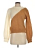 Forever 21 100% Acrylic Color Block Tan Pullover Sweater Size S - photo 1