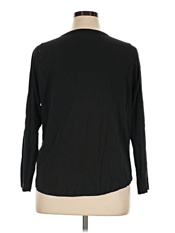 Madewell Plus Whisper Cotton Rib-Crewneck Long-Sleeve Tee in Mulford Stripe (view 2)