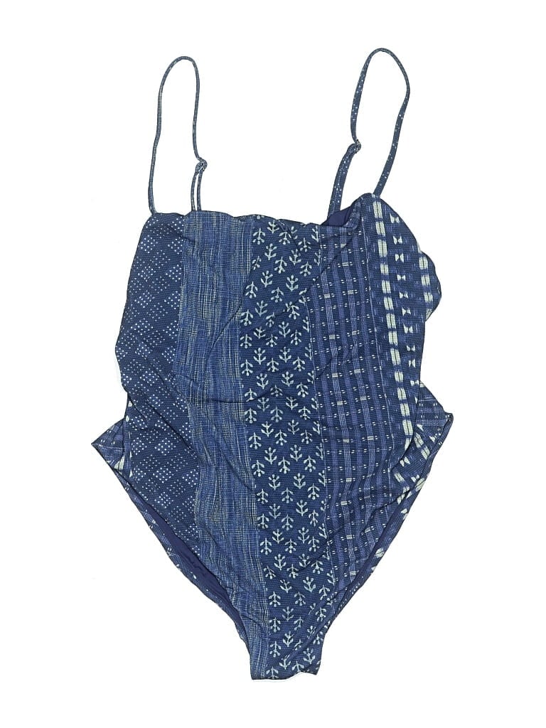 Pre-owned Faherty One Piece Swimsuit In Blue
