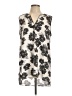 Daniel Rainn 100% Polyester Graphic Floral White Gray Sleeveless Blouse Size L - photo 1