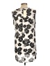 Daniel Rainn 100% Polyester Graphic Floral White Gray Sleeveless Blouse Size L - photo 2