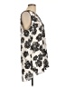 Daniel Rainn 100% Polyester Graphic Floral White Gray Sleeveless Blouse Size L - photo 4