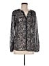 Kut from the Kloth 100% Polyester Silver Long Sleeve Blouse Size M - photo 1