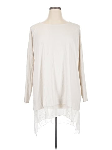 Eileen Fisher Long Sleeve Silk Top (view 1)