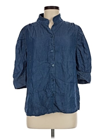 RACHEL Rachel Roy 3/4 Sleeve Button-Down Shirt (view 1)