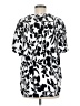 Well Worn Print Silver Short Sleeve Blouse Size M - photo 2