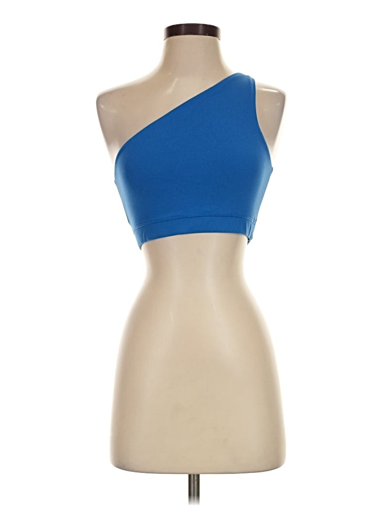 Pre-owned Splits 59 Tank Top Blue One Shoulder Neckline Tops