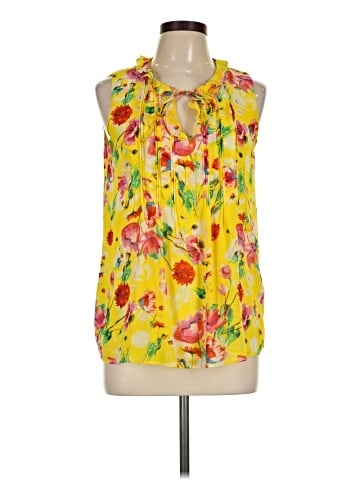 Rose + Olive Sleeveless Blouse (view 1)