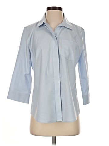 Chico's 3/4 Sleeve Button-Down Shirt (view 1)