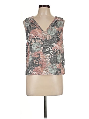 Self Contrast Sleeveless Blouse (view 1)
