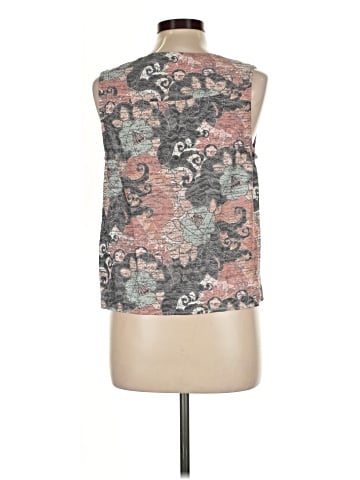 Self Contrast Sleeveless Blouse (view 2)