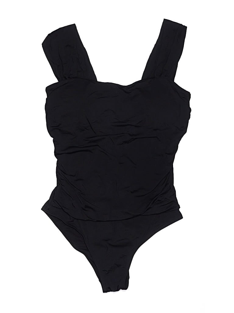 Pre-owned Jantzen One Piece Swimsuit In Black