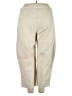 Parker 100% Polyester Solid Ivory Casual Pants Size XXL - photo 2