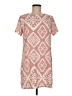 Lulus 100% Polyester Print Tan Pink Casual Dress Size M - photo 1