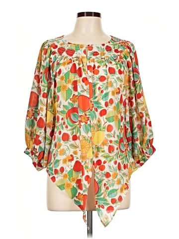 Rose + Olive 3/4 Sleeve Blouse (view 1)
