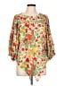 Rose + Olive Orange 3/4 Sleeve Blouse Size L - photo 1