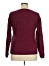 Assorted Brands 100% Acrylic Chevron-herringbone Burgundy Pullover Sweater Size XL (estimated) - photo 2