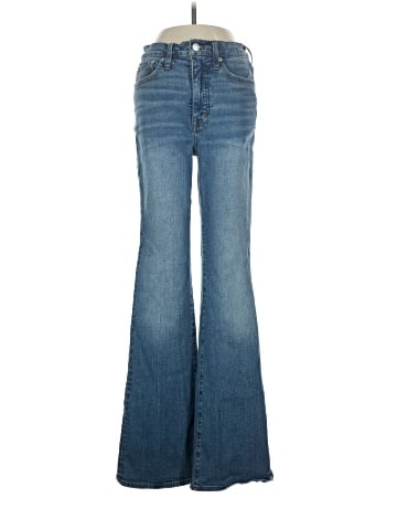 Madewell Skinny Flare Jeans in Fairson Wash (view 1)
