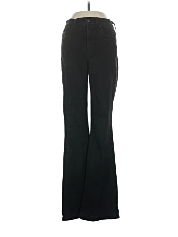 Madewell Skinny Flare Jeans in Black Frost Wash (view 1)