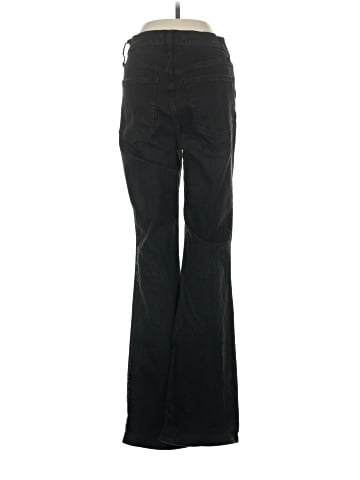 Madewell Skinny Flare Jeans in Black Frost Wash (view 2)