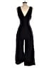 Three Dots 100% Linen Solid Black Jumpsuit Size XS - photo 2