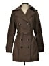 Calvin Klein 100% Polyester Brown Trenchcoat Size S (estimated) - photo 1
