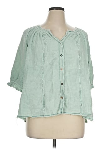 We the Free 3/4 Sleeve Blouse (view 1)