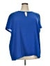 Lands' End 100% Polyester Blue Short Sleeve Blouse Size 24W - photo 1